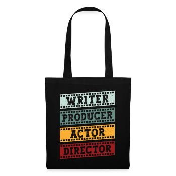 Auteur Producteur Actrice Réalisateur - Sac en tissu - noir - Devant