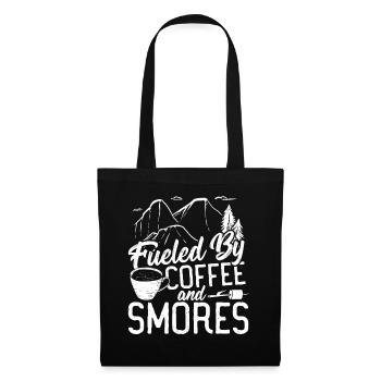 Fueled By Coffee and 'Smores Camping Fire Camper - Tote Bag - black - Front