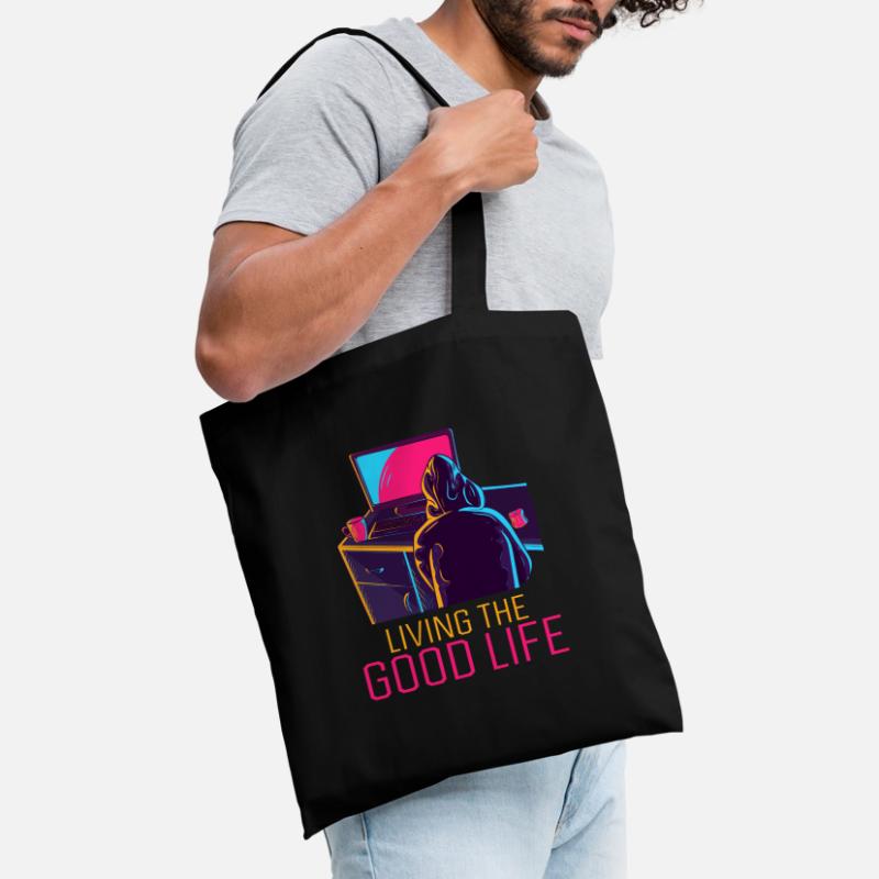 Living The Good Life Full Stack Coder Software Tote Bag