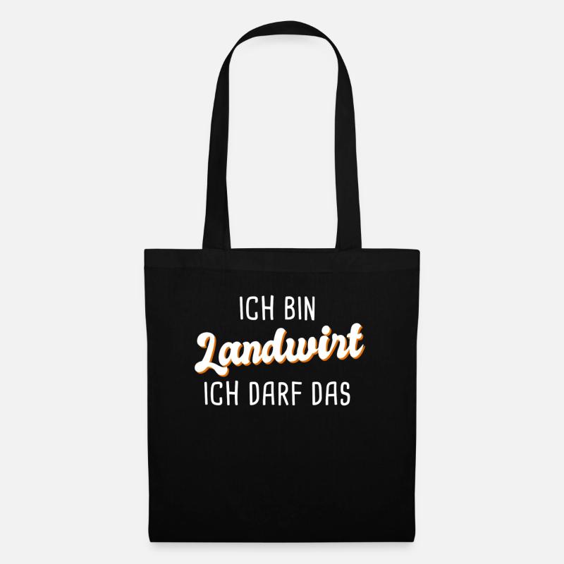 Landwirt - Stoffbeutel - Schwarz