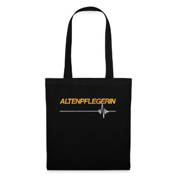 Altenpflegerin - Stoffbeutel - Schwarz - Vorne