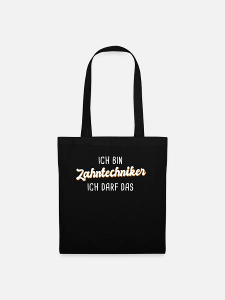Zahntechniker - Stoffbeutel - Schwarz