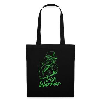 Guerrier irlandais Gaélique Irlandais Irlandais Irlande - Sac en tissu - noir - Devant