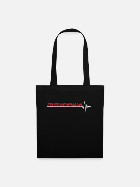 Feuerwehrmann - Stoffbeutel - Schwarz