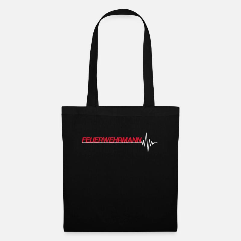 Feuerwehrmann - Stoffbeutel - Schwarz