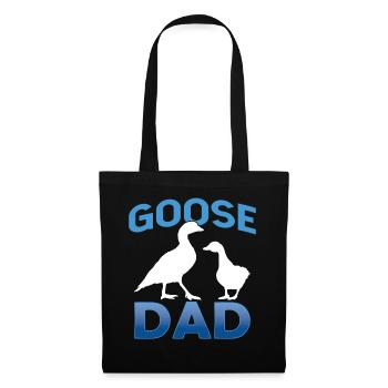 Oie Père Oie Père Oies de compagnie Animal - Sac en tissu - noir - Devant