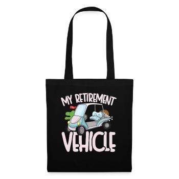 Véhicule de retraite - Sac en tissu - noir - Devant