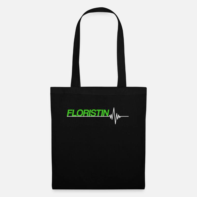 Floristin - Stoffbeutel - Schwarz