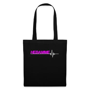 Hebamme - Stoffbeutel - Schwarz - Vorne