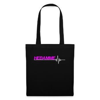 Hebamme - Stoffbeutel - Schwarz - Vorne
