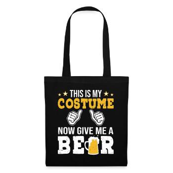 This is my costume Give me a beer - Tote Bag - black - Front