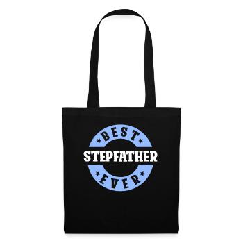 Bester Stiefvater Aller Zeiten Stiefpapa Stepdad - Stoffbeutel - Schwarz - Vorne