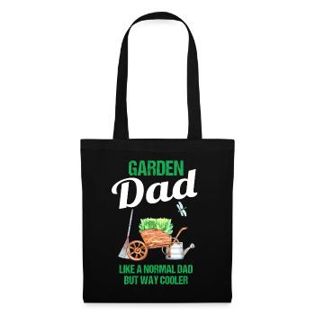 Garten Papa Lustiger Spruch Geschenk Herren - Stoffbeutel - Schwarz - Vorne