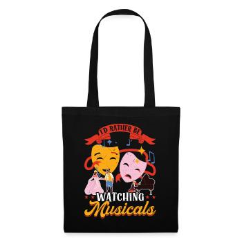 Je préfère regarder des comédies musicales - Sac en tissu - noir - Devant