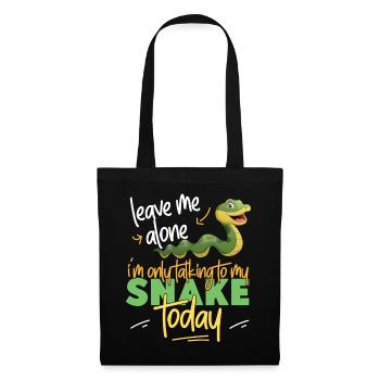Snake Serpent Leave Me Alone I'm - Tote Bag - black - Front