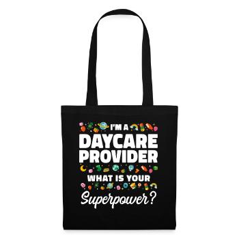 Fournisseur de services de garde d’enfants Enseignant - Sac en tissu - noir - Devant