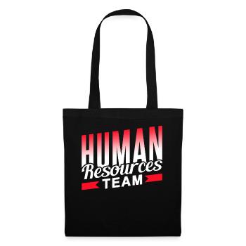 Humanressourcen Team Human Resources HR Personal - Stoffbeutel - Schwarz - Vorne
