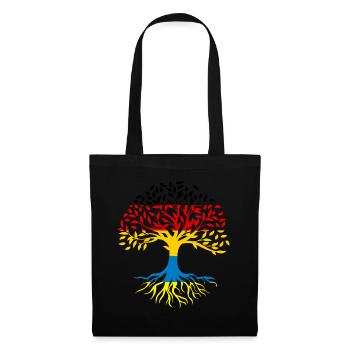 Racines Arbre Allemagne Ukraine - Sac en tissu - noir - Devant