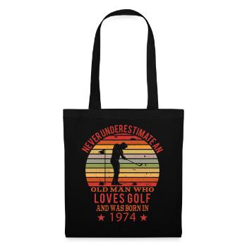 Golfer Golfer Born 1974 Birthday - Tote Bag - black - Front
