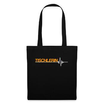 Tischlerin - Stoffbeutel - Schwarz - Vorne
