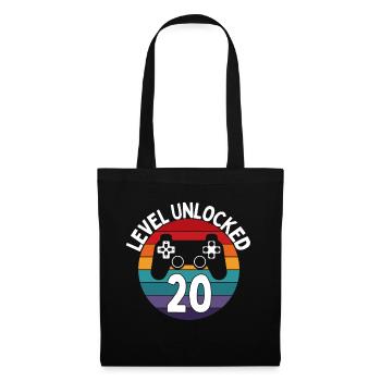 LEVEL 20 UNLOCK BIRTHDAY GAMING - Tote Bag - black - Front