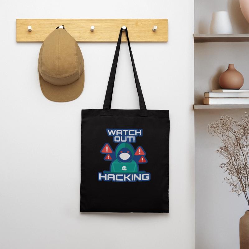 Watch Out Hacking Full Stack Coder Software Tote Bag