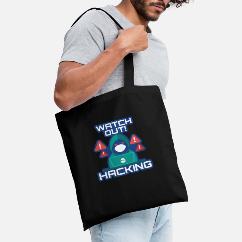 Watch Out Hacking Full Stack Coder Software Tote Bag