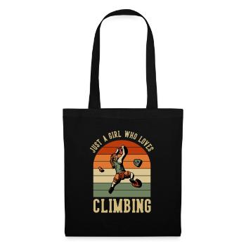 Just a Girl who Loves Climbing Bouldering Climber - Tote Bag - black - Front