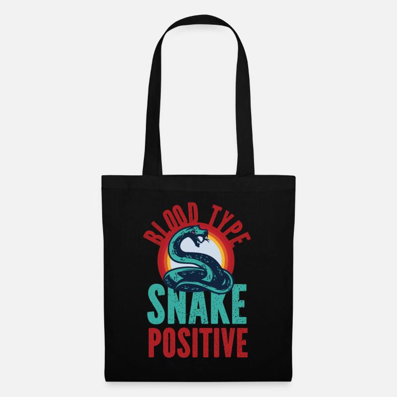 Snake Serpent Blood Type Snake - Stoffbeutel - Schwarz