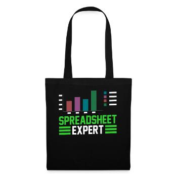 Tableur Expert Table Comptable - Sac en tissu - noir - Devant