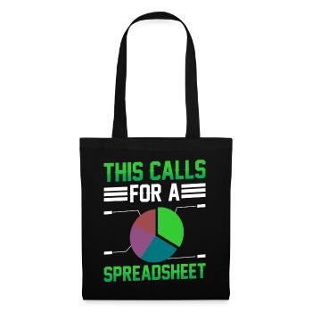 This Requires A Spreadsheet Table Accountant - Tote Bag - black - Front