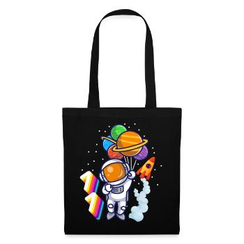 Astronaut 11th Birthday Space Boy Gift - Tote Bag - black - Front