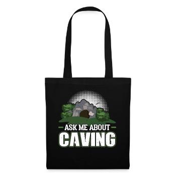 Ask Me About Caving - Caver - Tote Bag - black - Front