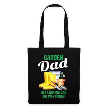 Garten Papa Lustiger Spruch Geschenk Herren - Stoffbeutel - Schwarz - Vorne