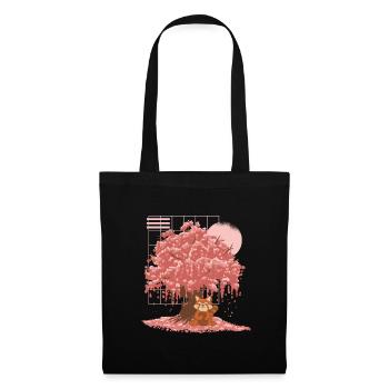 Red Panda Japanese Cherry Blossom Tree - Tote Bag - black - Front