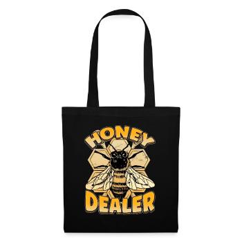 Marchand de miel Apiculteur Abeille Murmure Abeilles Abeilles Abeilles Abeille - Sac en tissu - noir - Devant