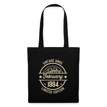Anniversaire Vintage depuis février 1994 - Sac en tissu - noir - Devant