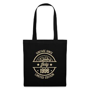 Anniversaire Vintage depuis Juillet 1996 - Sac en tissu - noir - Devant
