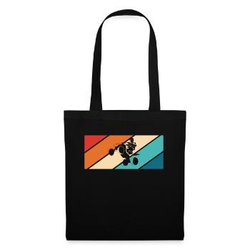 Vintage Retro Quad Driver Shirt Gift - Tote Bag - black - Front