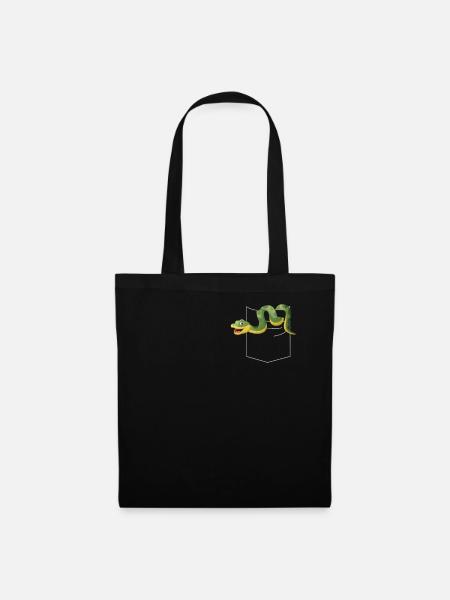 Poche Serpent Serpent - Sac en tissu - noir