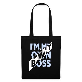 Je suis mon propre patron Entrepreneur PDG Fondateur - Sac en tissu - noir - Devant