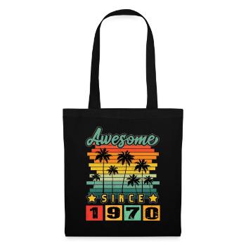 Awesome Since 1970 - Tote Bag - black - Front