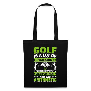 Golf Is A Lot Of Walking Golfer - Tote Bag - black - Front