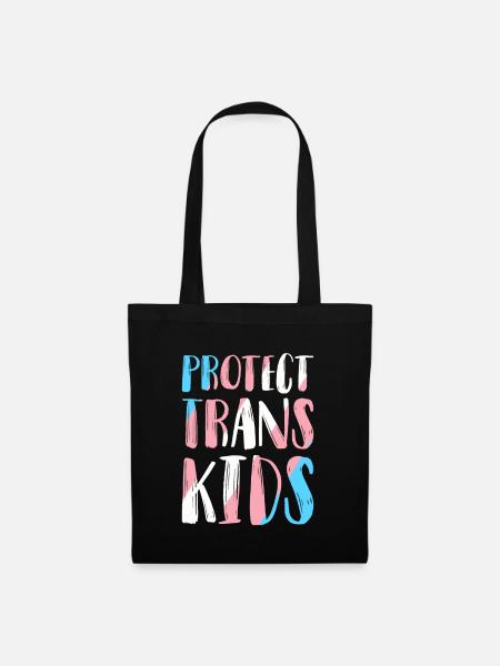 Protext Trans Kids Shirt Transsexuell Geschenk - Stoffbeutel - Schwarz