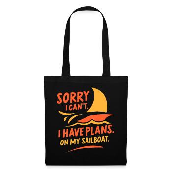 I Have Plans On My Sailboat Hobby Sorry - Tote Bag - black - Front