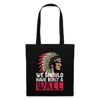 Indianer Ureinwohner Amerika Native American - Stoffbeutel - Schwarz - Vorne