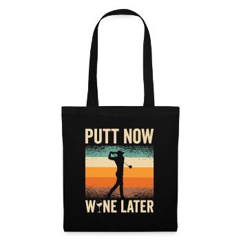 Golf Golfeur Balle de golf Golfeurs Clubs de golf - Sac en tissu - noir - Devant