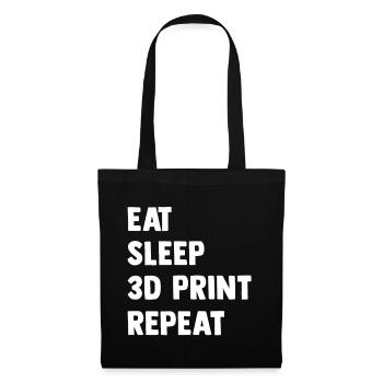 3d Printer Gift for Nerd Hobby Printing Machine - Tote Bag - black - Front