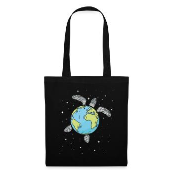 Turtle Earth Sea Turtle Earth Day - Tote Bag - black - Front