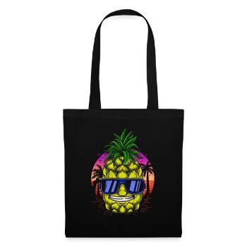 Ananas Hawaii Cadeau Fruits Fruits Ananas Fruit - Sac en tissu - noir - Devant